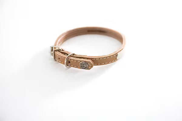 Martin Sellier - Collier cuir avec Plaque