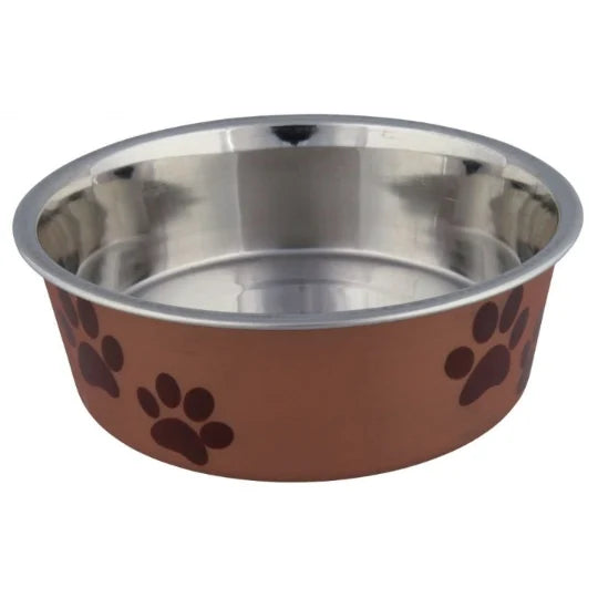 Gamelle en acier inox revêtement plastique