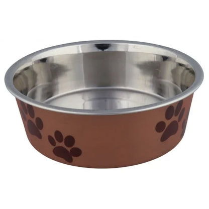 Gamelle en acier inox revêtement plastique