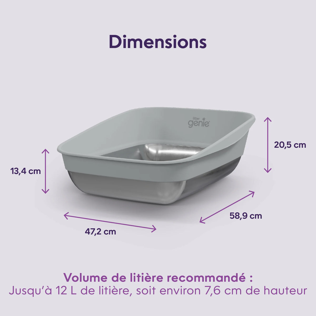 Bac à litière LitterLocker par Litter Genie® Platinum