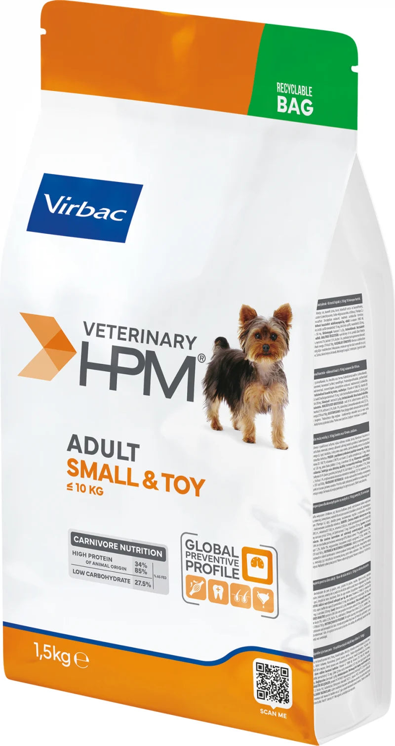 Virbac Veterinary HPM Physiologique Adult Small &amp; Toy - croquettes chien