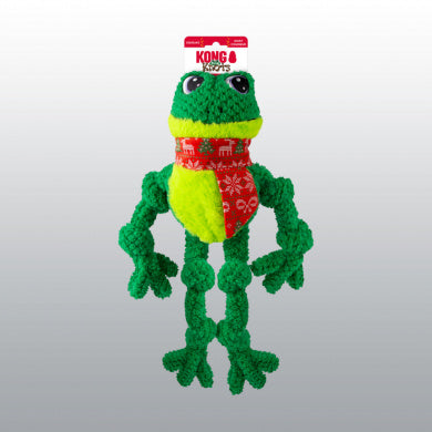 Jouet Kong knots frog Noël chien