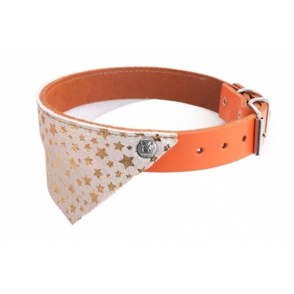 Collier cuir Miami et bandana Martin Sellier