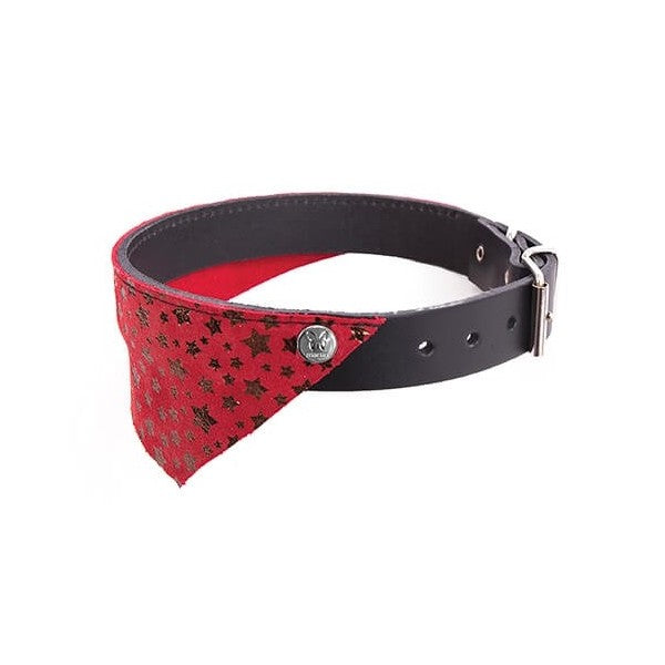 Collier cuir Miami et bandana Martin Sellier